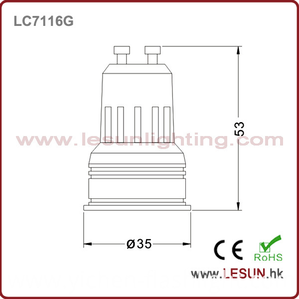 New Factory Price 1W GU10 LED Spotlight /Cabinet Light